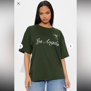 Fashion Nova Olive Graphic Tee